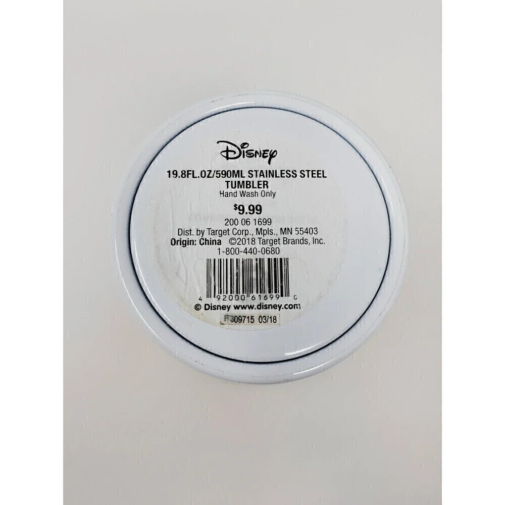 DISNEY X TARGET STAINLESS STEEL TUMBLER COFFEE WATER CUP RAINBOW MICKEY MOUSE